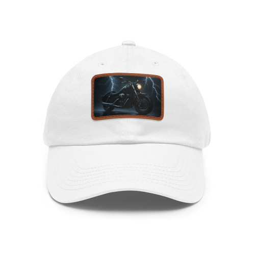 Riders of the Storm - Dad Hat with Leather Patch (Rectangle)