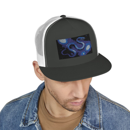 Celestial Serpent Dance - 5 Panel Trucker Cap (Embroidery)