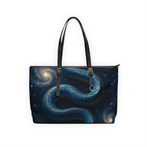 Celestial Serpent Dance - PU Leather Shoulder Bag