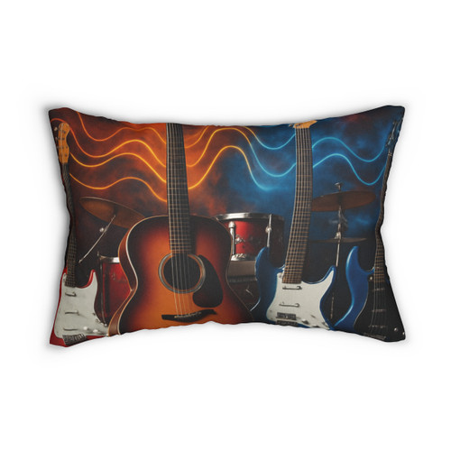 Rhythm of Joy - Spun Polyester Lumbar Pillow