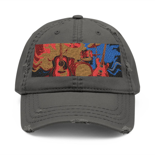 Rhythm of Joy - Distressed Dad Hat (Embroidery)