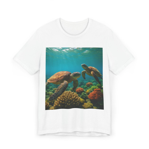 Dancing Sea Turtles - Unisex Jersey T-Shirt
