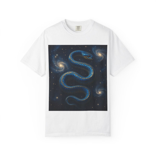 Celestial Serpent Dance - Unisex Garment-Dyed T-shirt