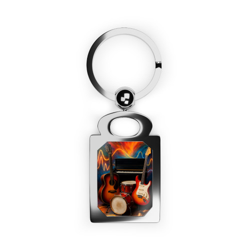 Rhythm of Joy - Rectangle Photo Keyring