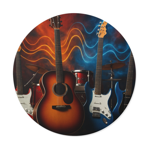 Rhythm of Joy - Round Vinyl Stickers