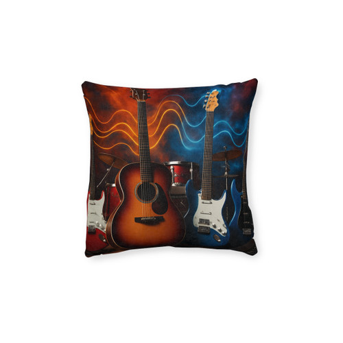 Rhythm of Joy - Square Pillow - Pink Back