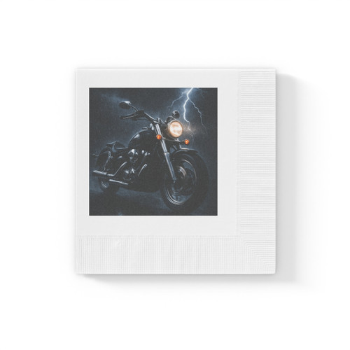 Riders of the Storm - White Coined Napkins