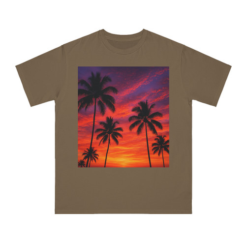 Electric Sunset Vibes - Organic Unisex Classic T-Shirt