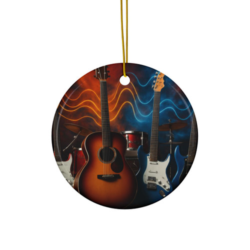 Rhythm of Joy - Decorative Ceramic Ornaments, Double-Sided (1pc, 3pcs, 5pcs, 10pcs)