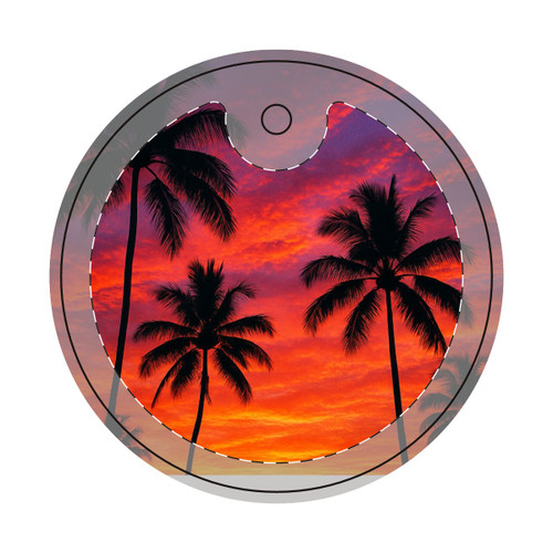 Electric Sunset Vibes - Decorative Ornament