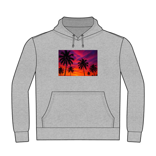 Electric Sunset Vibes - Unisex Heavyweight Pullover Hoodie