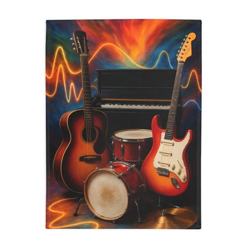 Rhythm of Joy - Plush Fleece Blanket