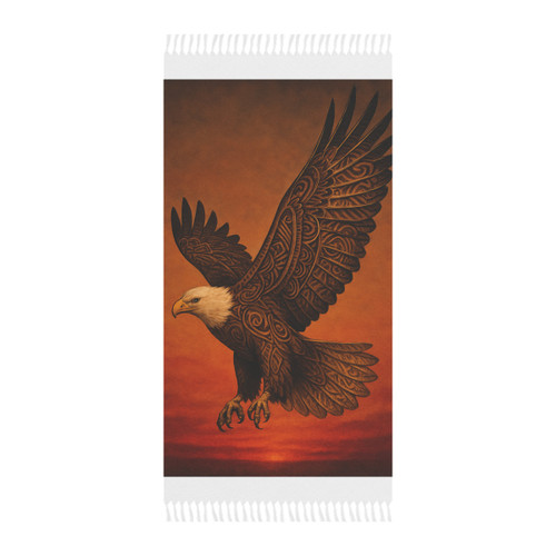 Sacred Eagle Flight - Boho Beach Cloth