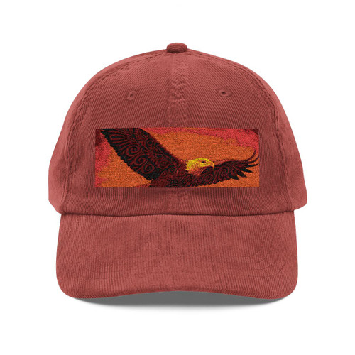 Sacred Eagle Flight - Vintage Corduroy Cap (Embroidery)