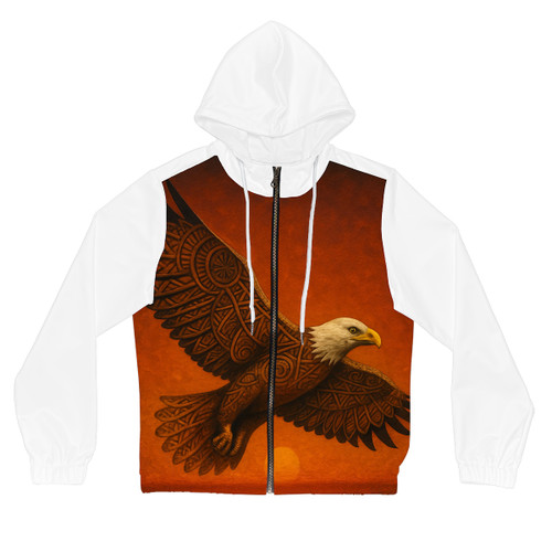 Sacred Eagle Flight - Women’s Full-Zip Hoodie (AOP)