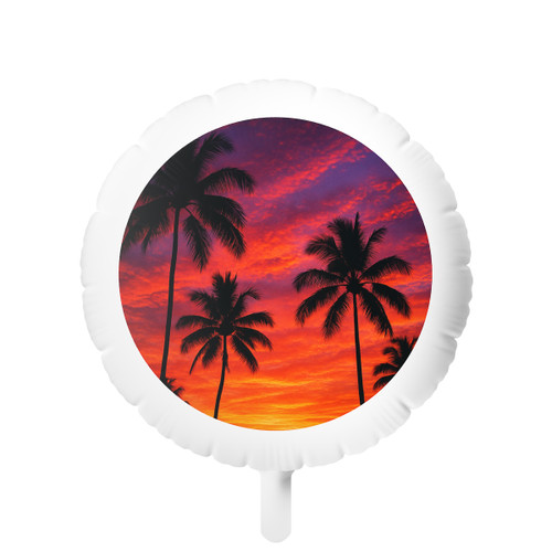 Electric Sunset Vibes - Mylar Helium Balloon