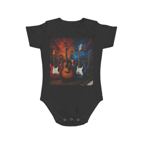 Rhythm of Joy - Short Sleeve Baby Bodysuit