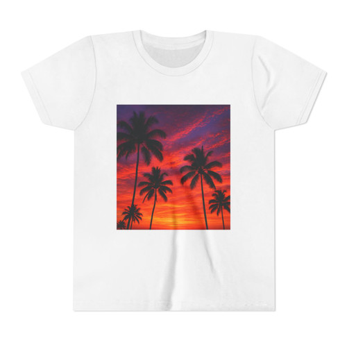 Electric Sunset Vibes - Youth Short Sleeve Tee