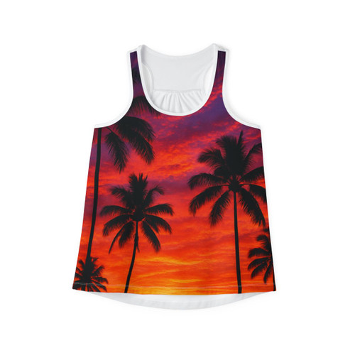 Electric Sunset Vibes - Women's Tank Top (AOP)