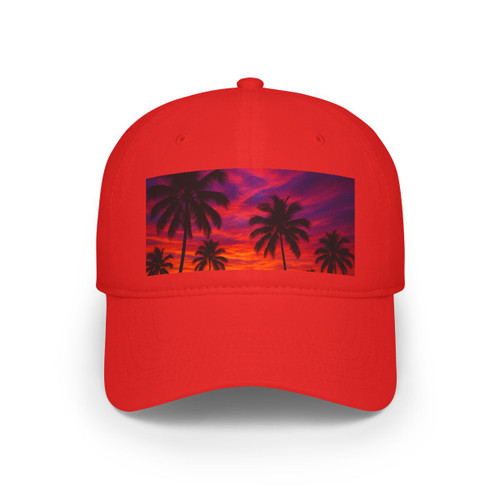 Electric Sunset Vibes - Low Profile Baseball Cap