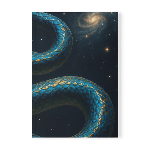 Celestial Serpent Dance - Softcover Notebook, A5