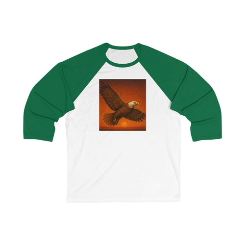 Sacred Eagle Flight - Unisex 3\4 Sleeve Baseball Tee