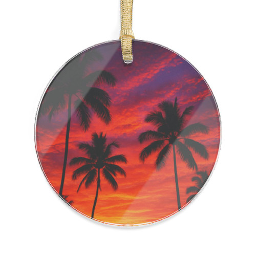 Electric Sunset Vibes - Acrylic Ornaments