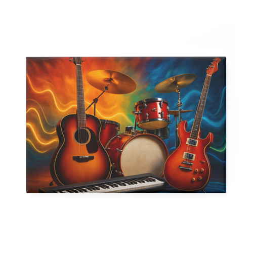 Rhythm of Joy - Button Magnet, Rectangle (1 & 10 pcs)