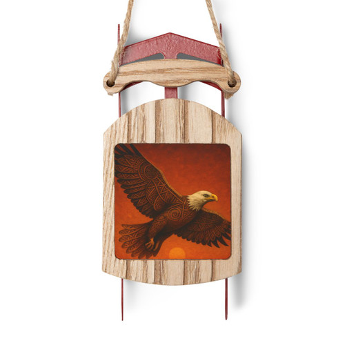 Sacred Eagle Flight - Sled Ornaments