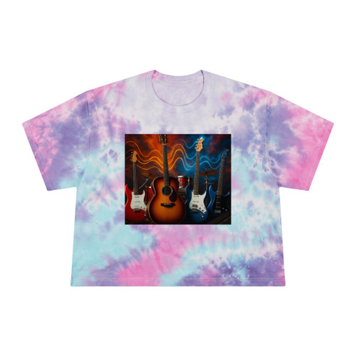 Rhythm of Joy - Women's Tie-Dye Crop Tee