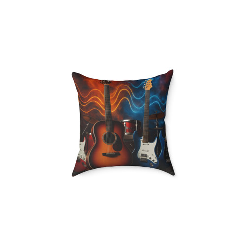 Rhythm of Joy - Square Poly Canvas Pillow