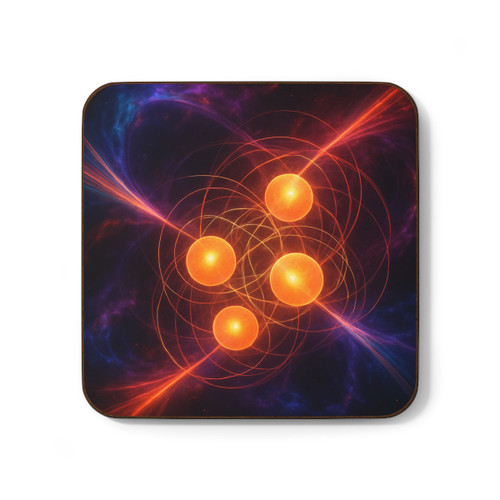 Quantum Pulse - Hardboard Back Coaster