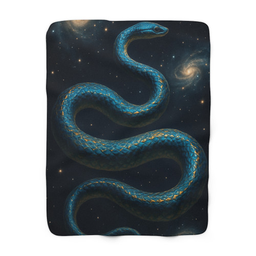 Celestial Serpent Dance - Sherpa Fleece Blanket