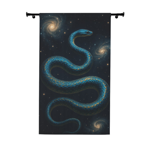 Celestial Serpent Dance - Window Curtains (1 Piece)