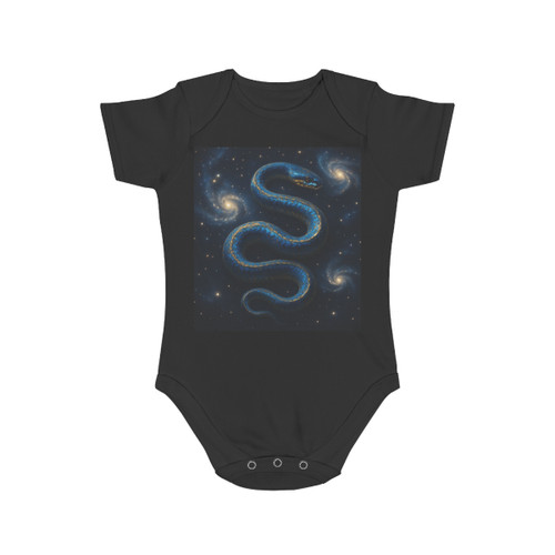 Celestial Serpent Dance - Short Sleeve Baby Bodysuit