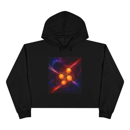 Quantum Pulse - Crop Hoodie