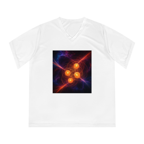 Quantum Pulse - Women's Performance V-Neck T-Shirt