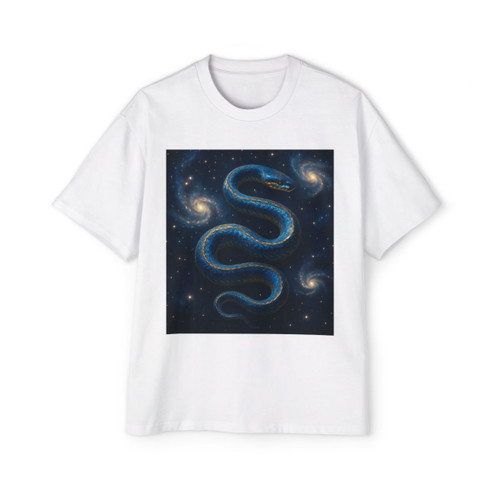 Celestial Serpent Dance - Men's Heavy Oversized Tee