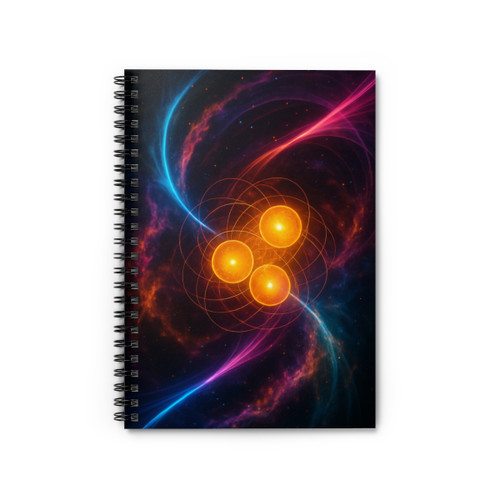 Quantum Pulse - Spiral Notebook - Ruled Line