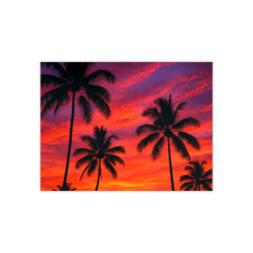 Electric Sunset Vibes - Ceramic Photo Tile