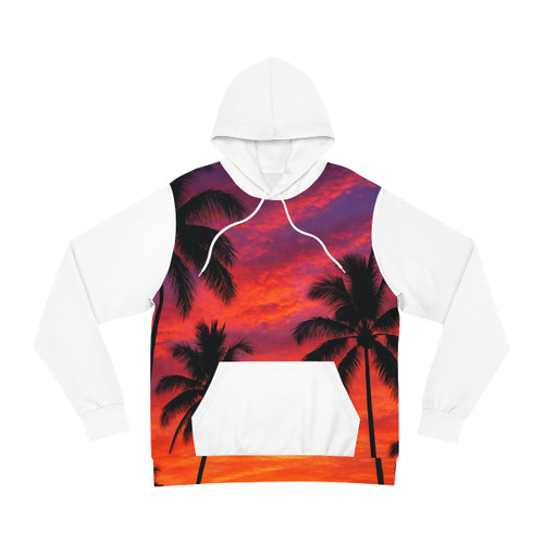 Electric Sunset Vibes - Fashion Hoodie (AOP)