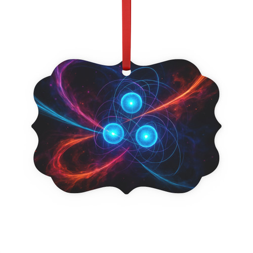 Quantum Pulse - Metal Plaque Ornament