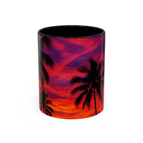 Electric Sunset Vibes - Accent Coffee Mug (11, 15oz)