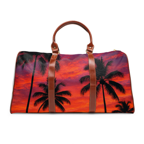 Electric Sunset Vibes - Waterproof Travel Bag