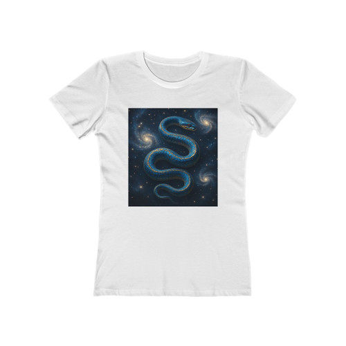 Celestial Serpent Dance - The Boyfriend Tee for Women