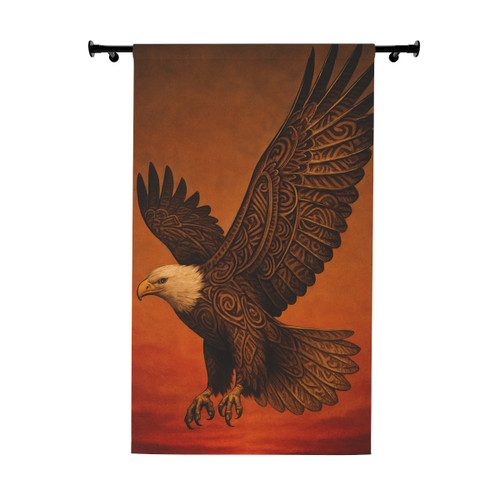 Sacred Eagle Flight - Window Curtains (1 Piece)