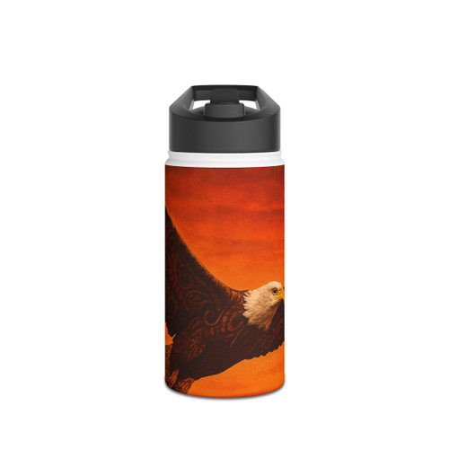 Sacred Eagle Flight - Stainless Steel Water Bottle, Standard Lid