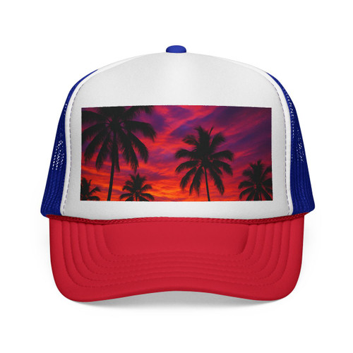 Electric Sunset Vibes - Trucker Caps