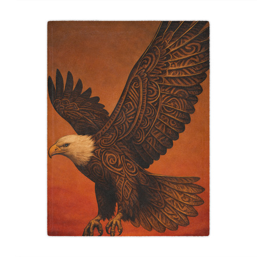 Sacred Eagle Flight - Minky Blanket