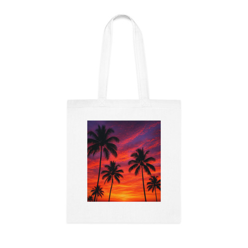 Electric Sunset Vibes - Cotton Tote